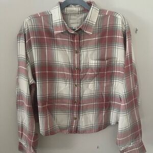 American Eagle Pink, White, & Grey Flannel | NWT